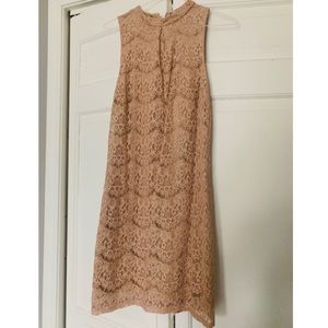 Mauve/ pink nude dress